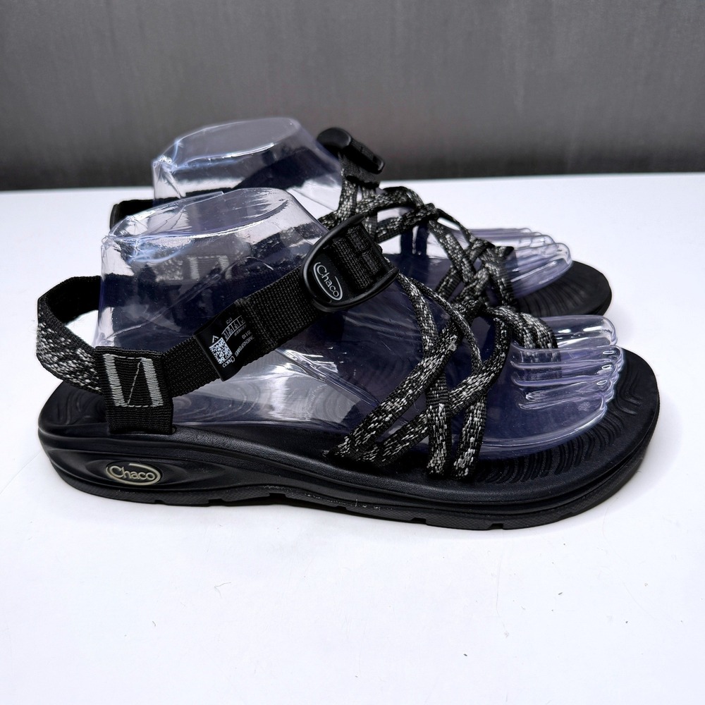 Chaco ZX\2 Sandals Womens 9 Black Marled Strappy Hiking Sport Sandals Adjustable